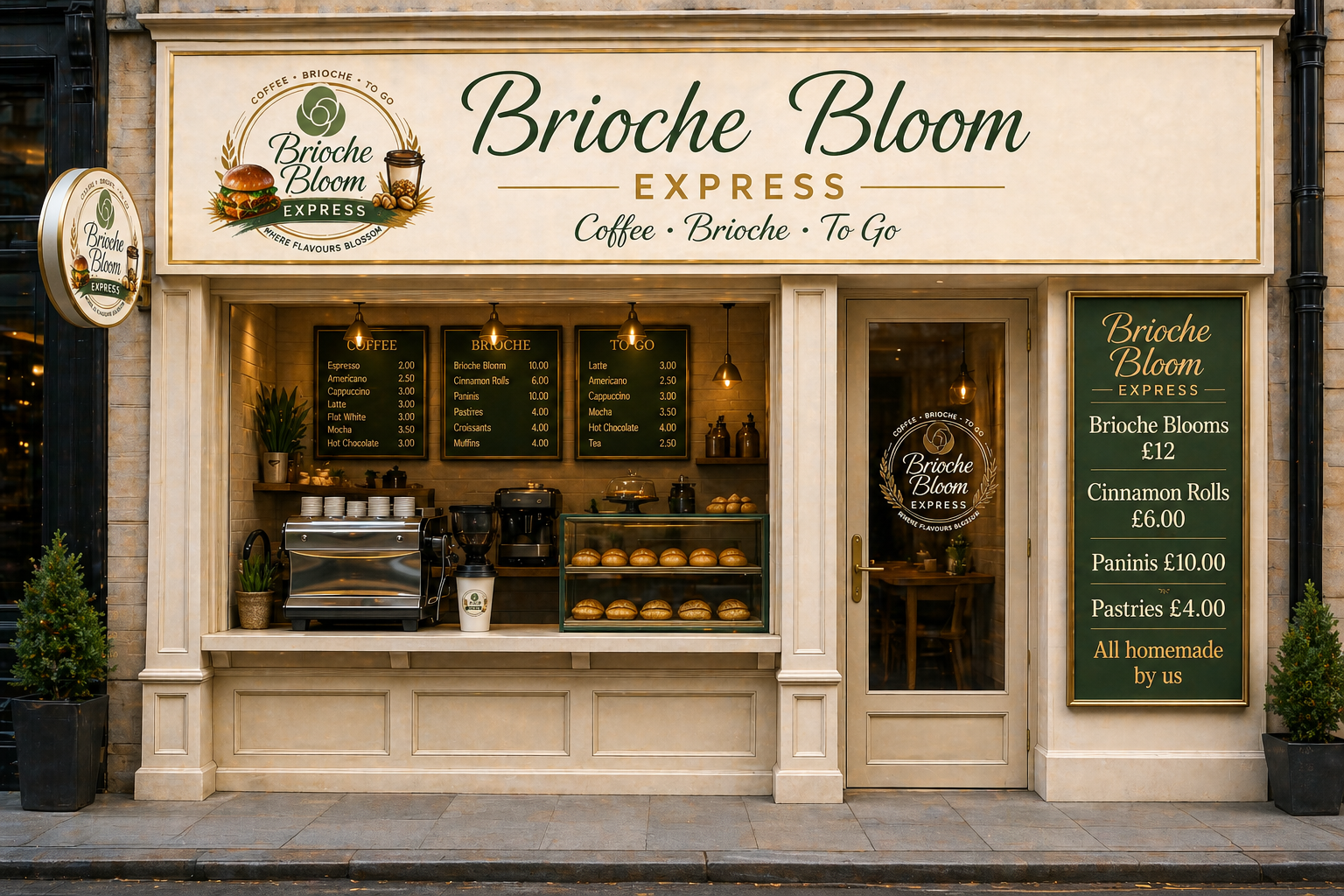 Brioche Bloom Express concept