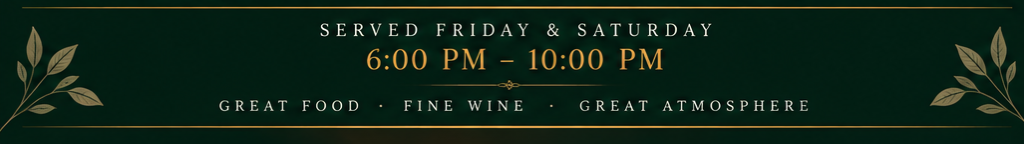 evening menu border